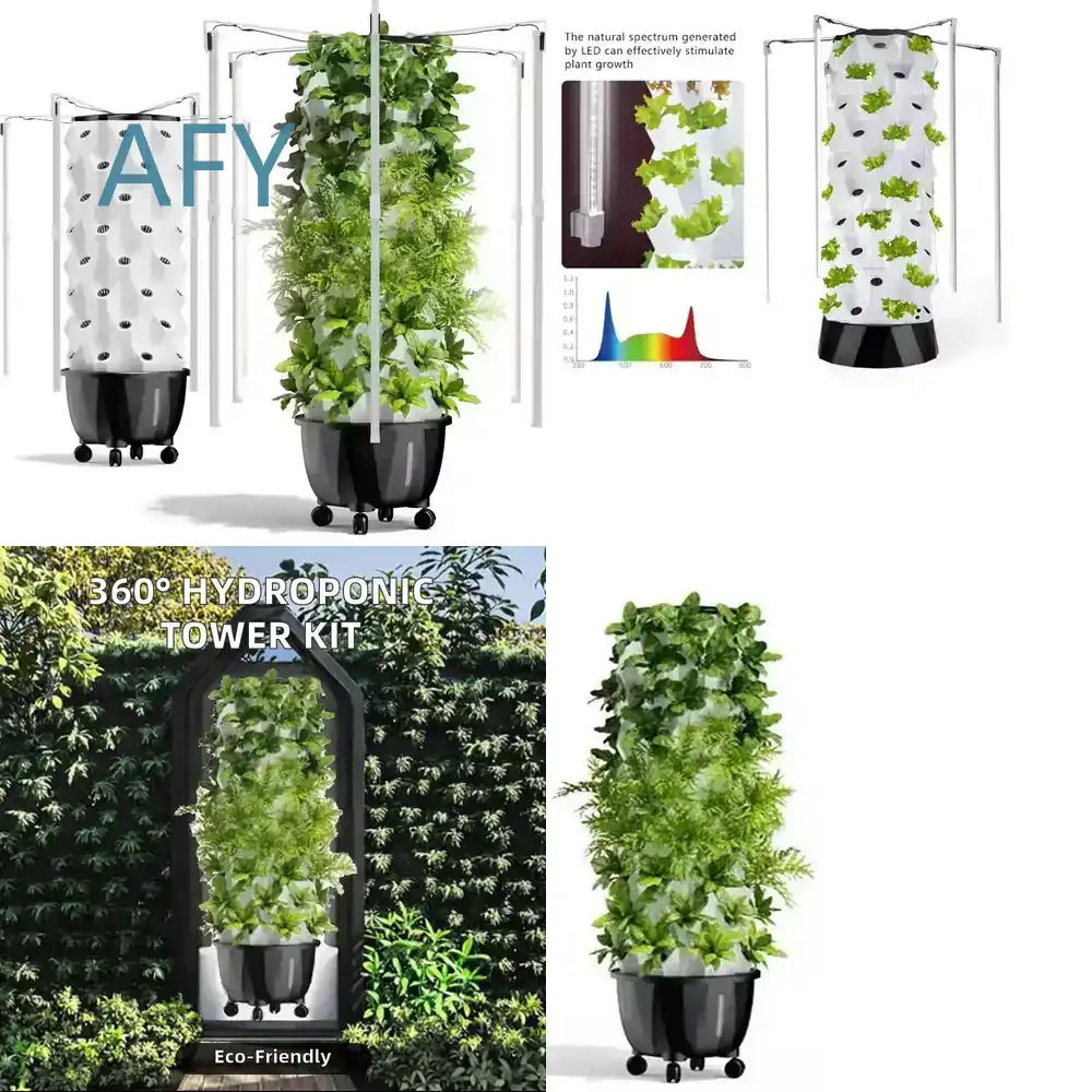 Smart Garden Vertical - HydroBlue Vertikales Hydroponisches Anbausystem für Smart