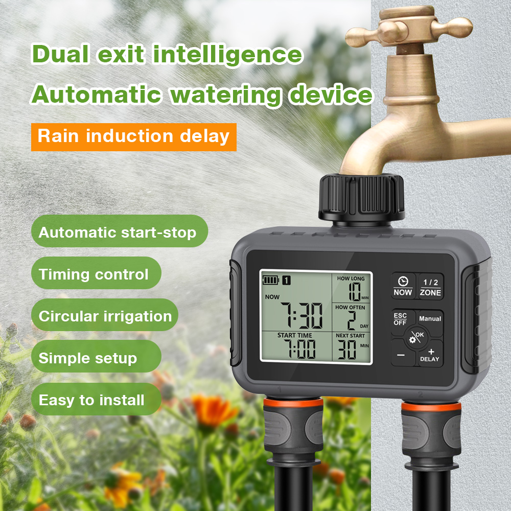 Smart Garden Monitoring System - 1/2/3-fach Automatischer Bewässerungstimer, Smartes Bewässerungssystem, Sprinkler-