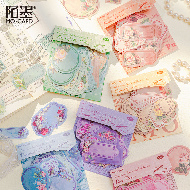Garden Journal Planner - 60 stücke Kawaii Schreibwaren Aufkleber garten