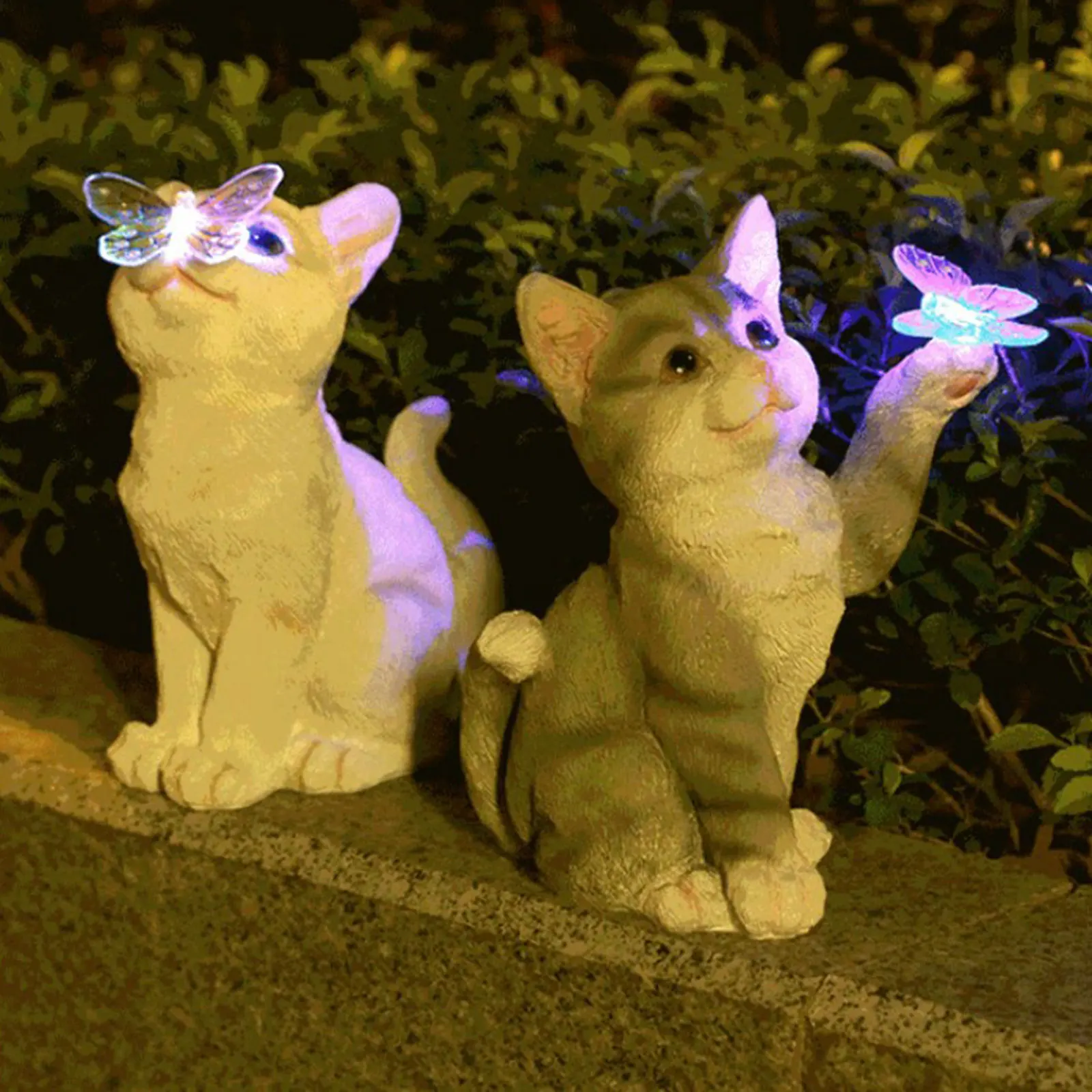 Smart Garden Light Camera - Outdoor Katze Skulptur Figur Anhänger Garten