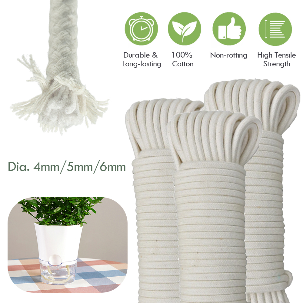 Smart Garden Project - /6mm selbst bewässernde Baumwolle Docht Schnur