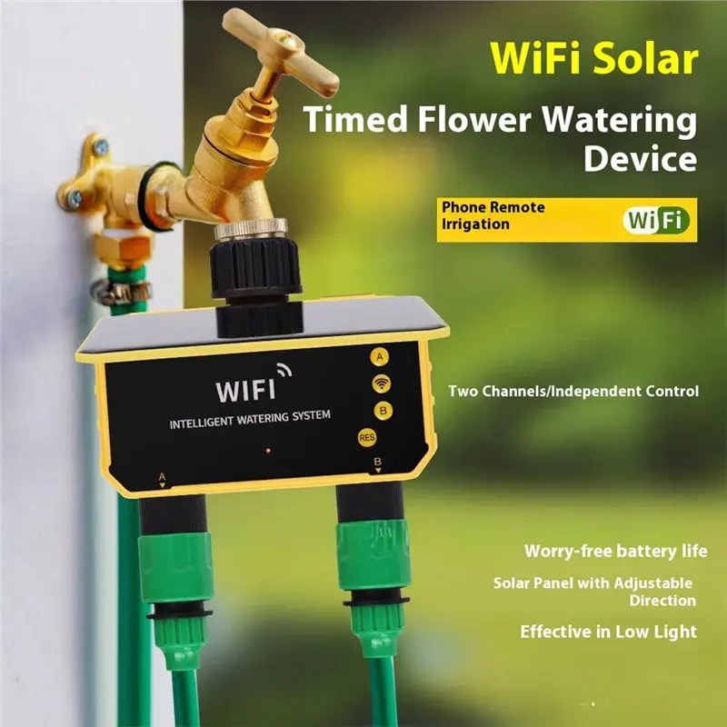 1/2 Ausgänge WLAN Solar-Bewäss – Smart Garden Monitoring System Bewertung und Preis