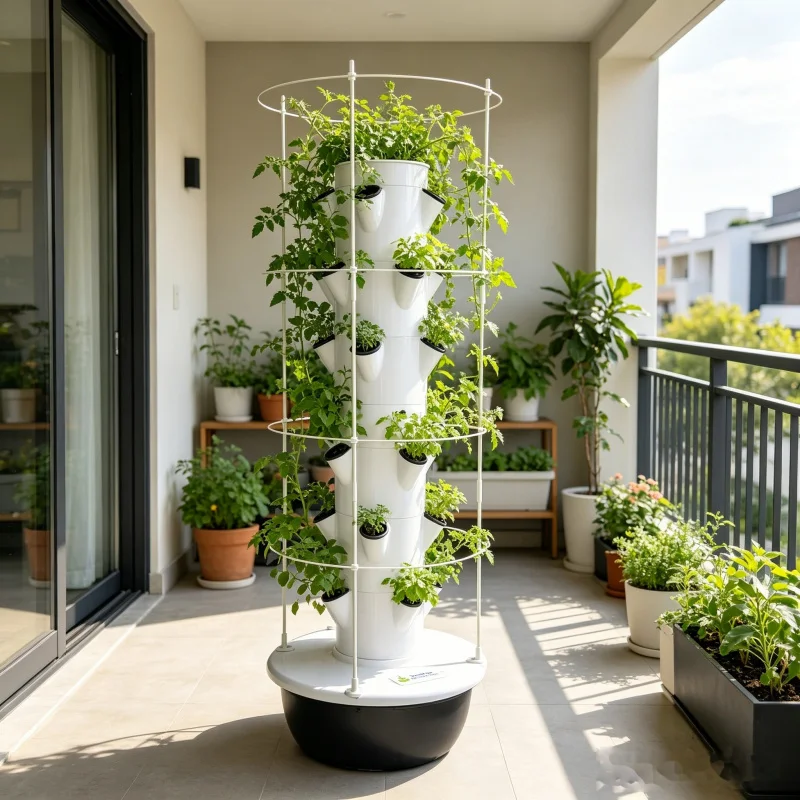 9-stöckiger Aeroponischer Hydr – Smart Garden Vertical Bewertung und Preis