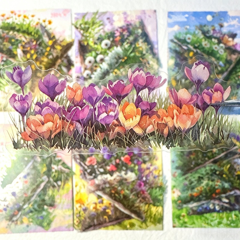 20 Blatt florale PET-Aufkleber – Garden Journal Planner Bewertung und Preis