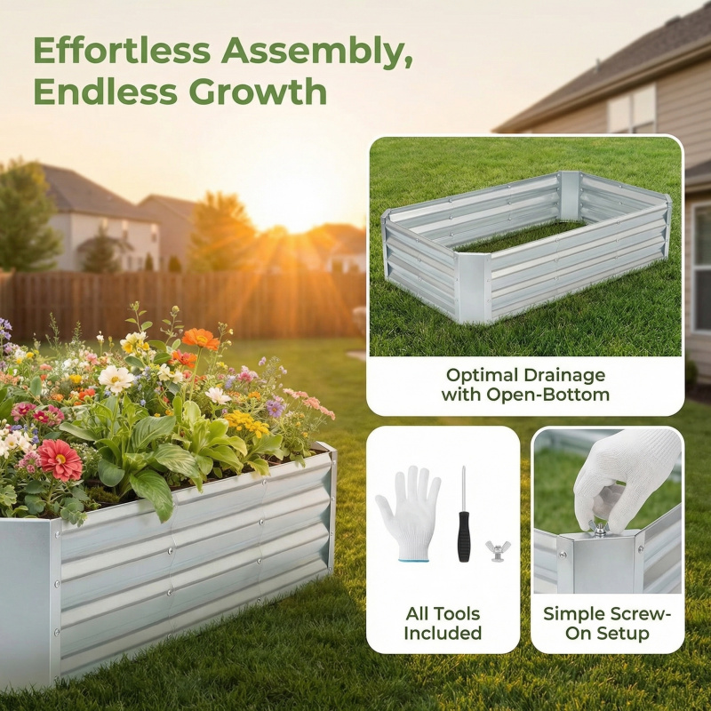 Großes Bodenfreies Verzinktes  – Smart Garden Storage Bewertung und Preis