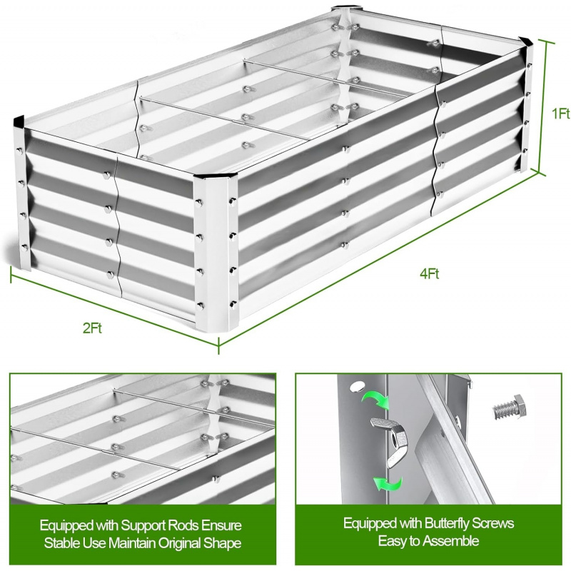 Großes Bodenfreies Verzinktes  – Smart Garden Storage Bewertung und Preis