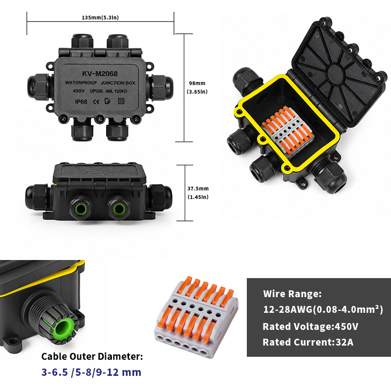 IP68 Wasserdichte Anschlussdos – Smart Garden Storage Bewertung und Preis