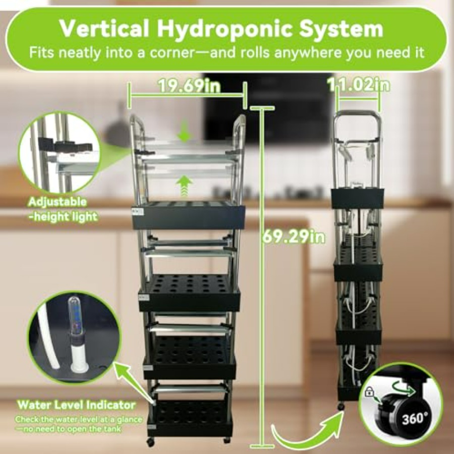 Indoor-Hydrokultur-Anbausystem – Smart Garden Vertical Bewertung und Preis
